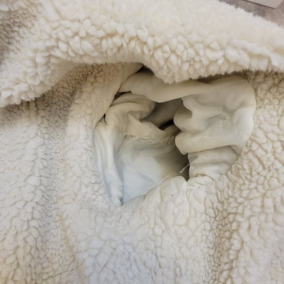 Levi’s Vintage 1980s Trucker Sherpa Jean Denim Jacket Made in USA Size 42 L - Picture 13 of 16